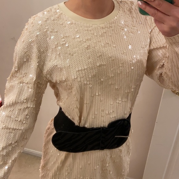 COS ivory sequin dress. Xs - Picture 5 of 15